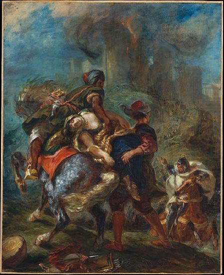 Abduction of Rebecca, Eugene Delacroix